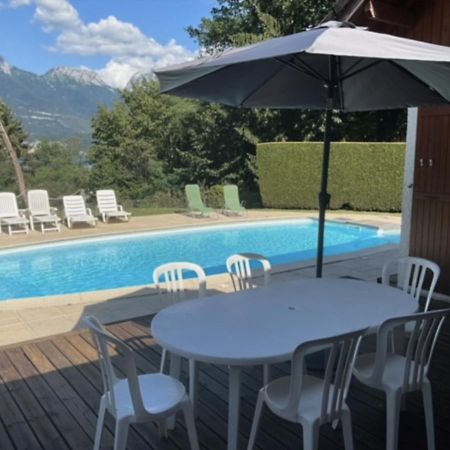 Villa Avec Piscine, Vue Lac Et Montagne Sévrier Esterno foto